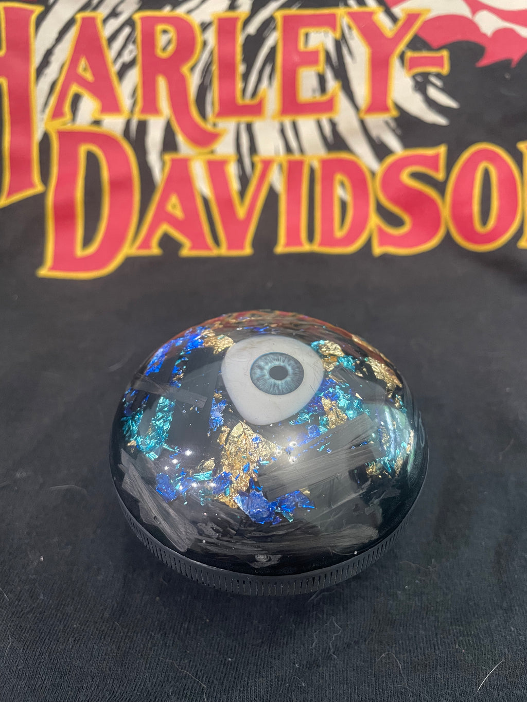 Eye See You Harley Davidson gas cap