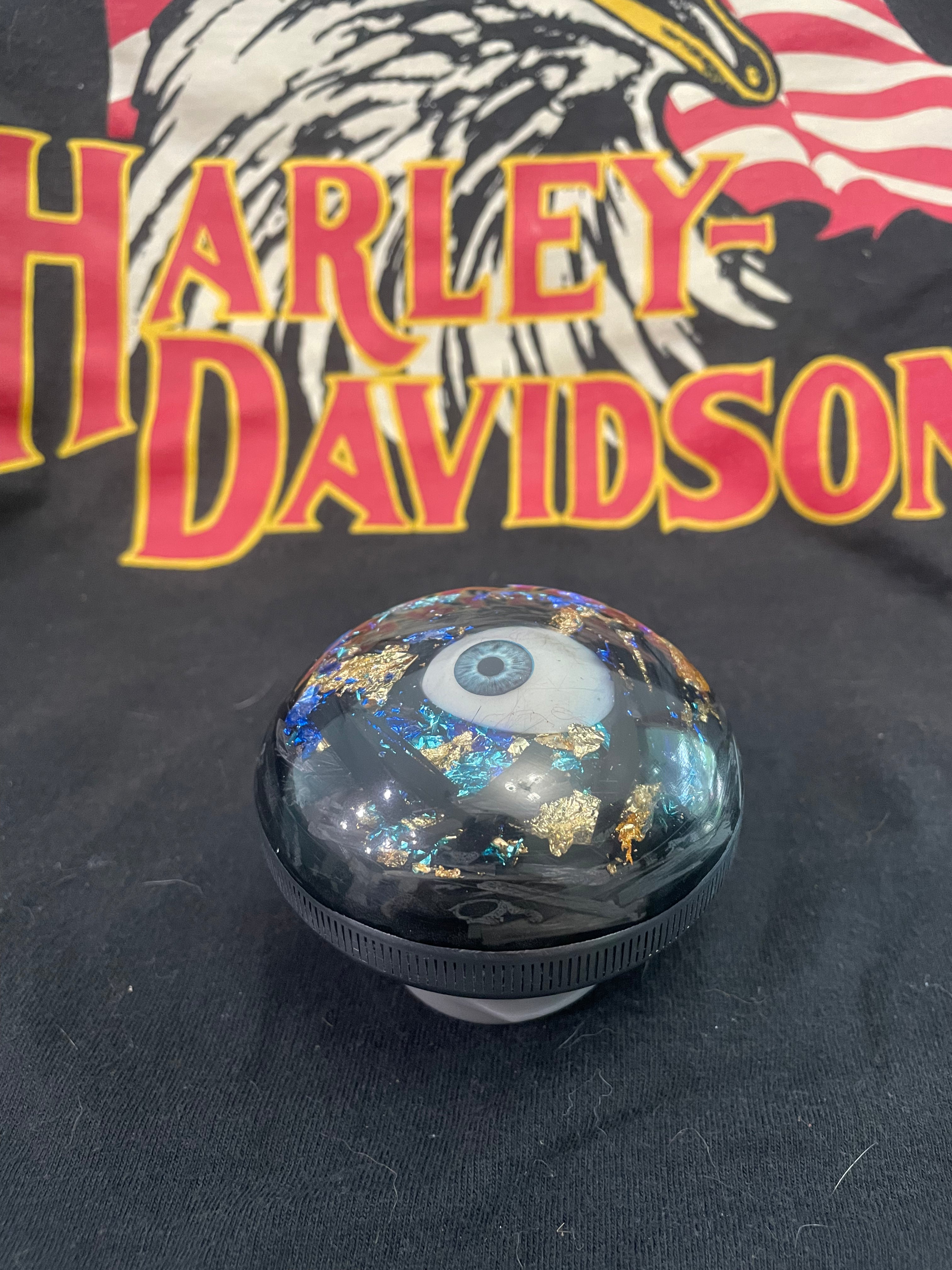 Eye See You Harley Davidson gas cap