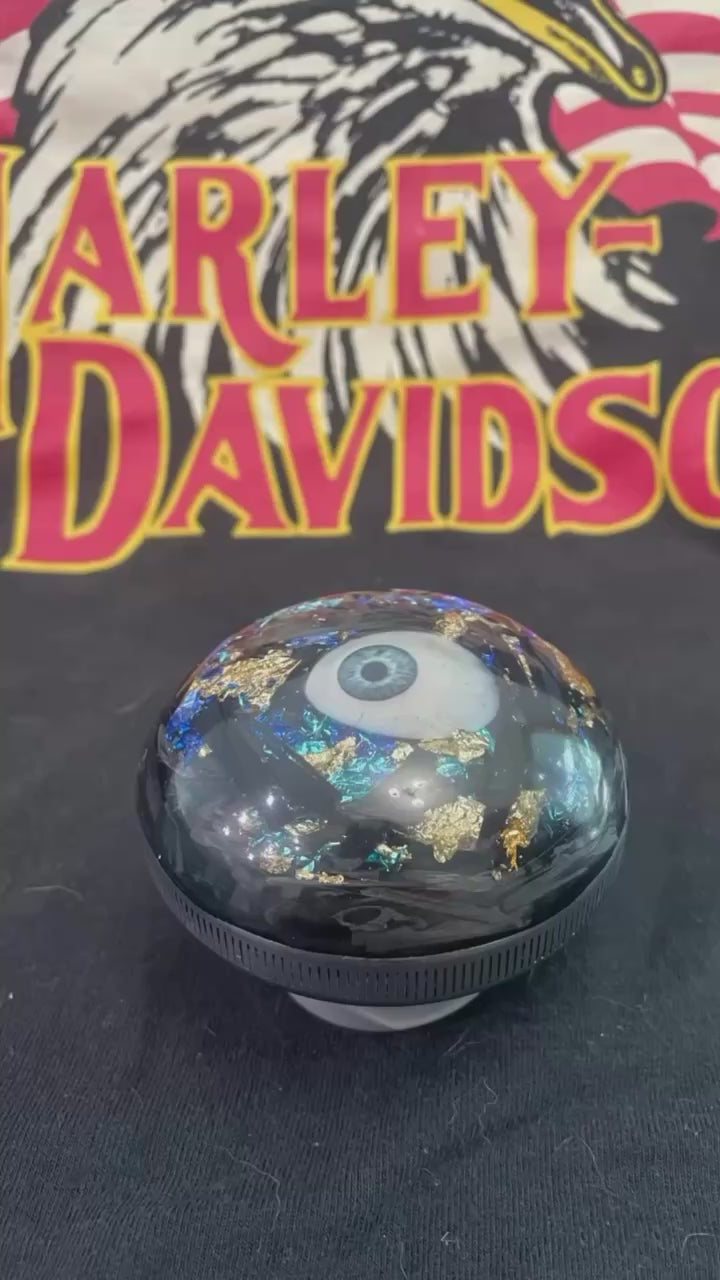 Eye See You Harley Davidson gas cap